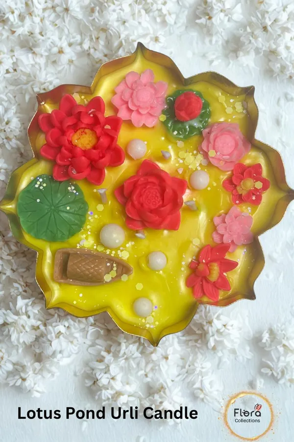 4"_Lotus_Urli_Candle_Soy_Wax_Lotus_Fragrance_Candle_Elegant_Floral_Decor_Piece